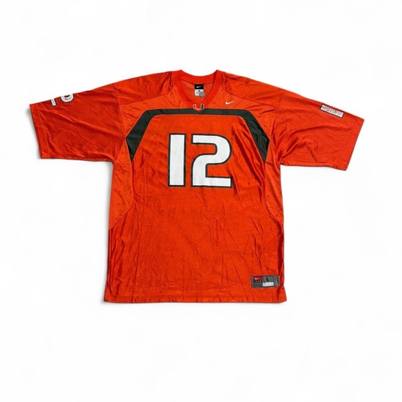 Vintage 2000s Nike Miami Hurricanes Ken Dorsey #12 Jersey - Picture 1 of 7